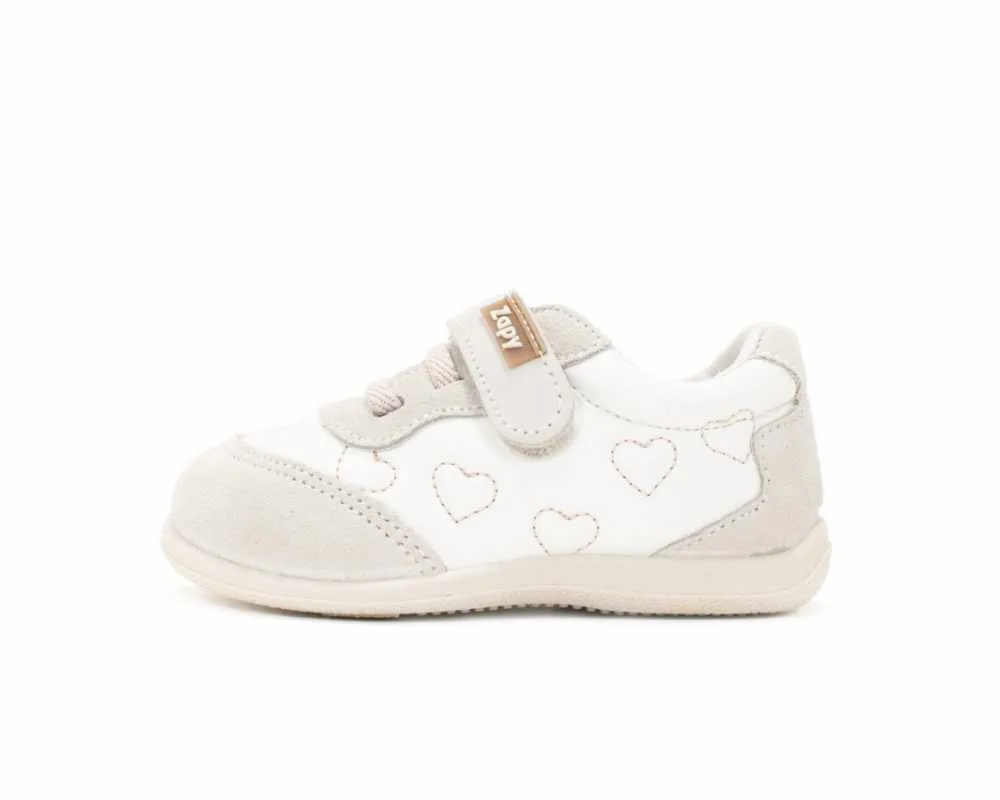 Zapyflex Zapatillas Respetuosas Blanco Corazones