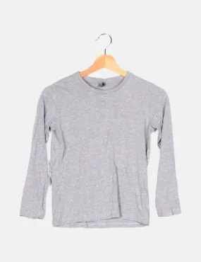 Zara Camiseta gris básica