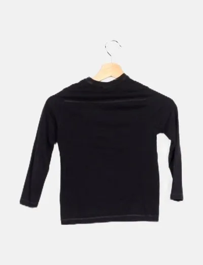 Zara Camiseta negra básica