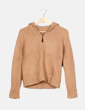 Zara Chaqueta de punto beige